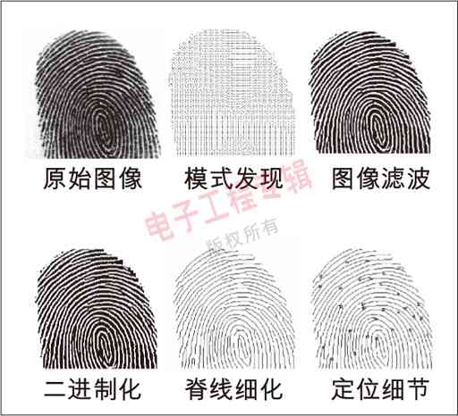 圖4：指紋處理的次序。
