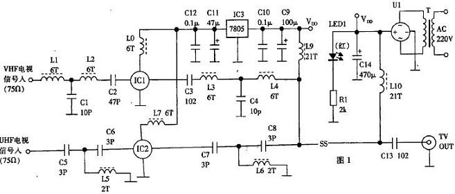 天線放大器電路圖