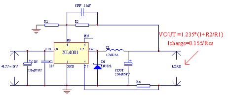 XL4001典型應用電路