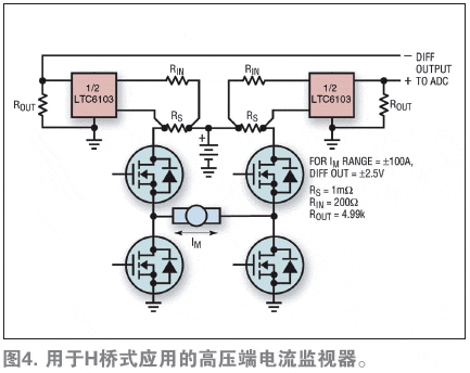 一個(gè)LTC6103組成的電路