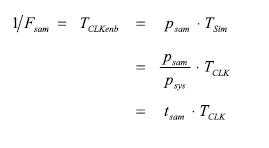 采樣率與其它時間參數(shù)的關(guān)系