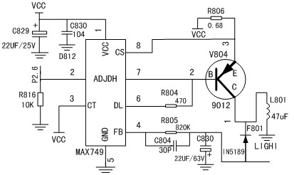 MAX749工作電路設(shè)計(jì)
