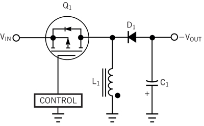 這一回掃拓樸結(jié)構(gòu)可利用正輸入電壓產(chǎn)生負輸出電壓