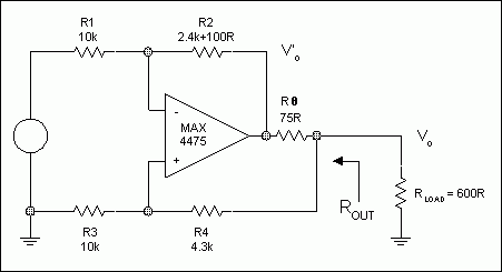 圖4. 例1 (為簡單起見，沒有標(biāo)出電源去耦)