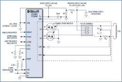 圖9. DS3984/DS3988單獨(dú)驅(qū)動(dòng)和監(jiān)視每個(gè)燈，為L(zhǎng)CD電視和PC監(jiān)視器提供均勻亮度。