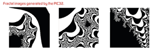 圖4：用PIC32所產(chǎn)生的不規(guī)則幾何圖形。
