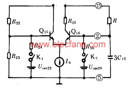 簡(jiǎn)化的行頻振蕩器