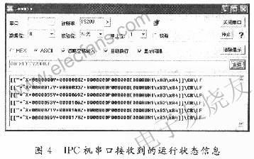 IPC機串口接收運行狀態(tài)信息 m.makelele.cn