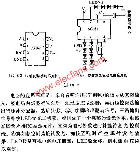 5G167引腳功能及典型應(yīng)用電路圖  m.makelele.cn