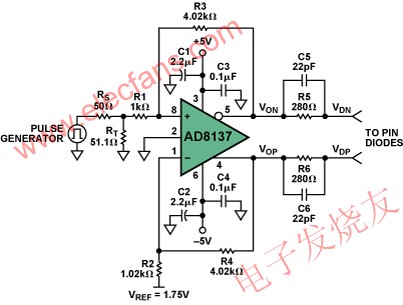  PIN二極管驅(qū)動(dòng)器原理圖 m.makelele.cn