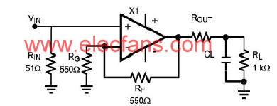 利用串聯(lián)輸出電阻隔離容性負(fù)載電路