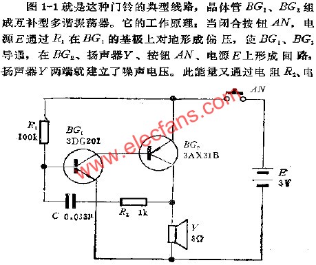 單音門鈴線路  m.makelele.cn