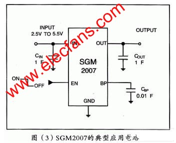 SGM2007的典型應(yīng)用電路圖