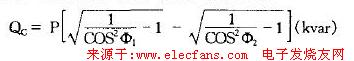 無功就地補(bǔ)償量的計(jì)算 m.makelele.cn