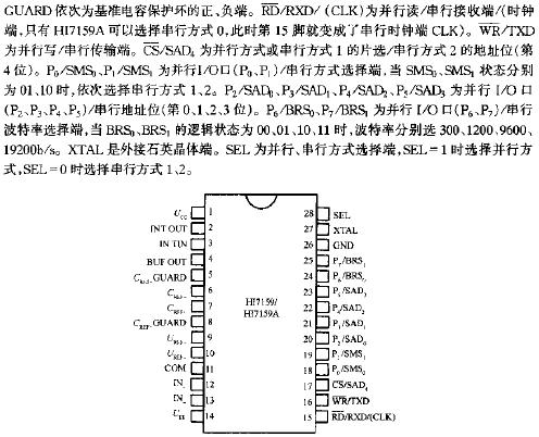 HI7159/7159A的引腳排列  m.makelele.cn