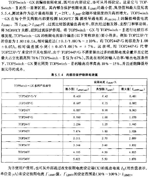 內部自保護極限電流值
