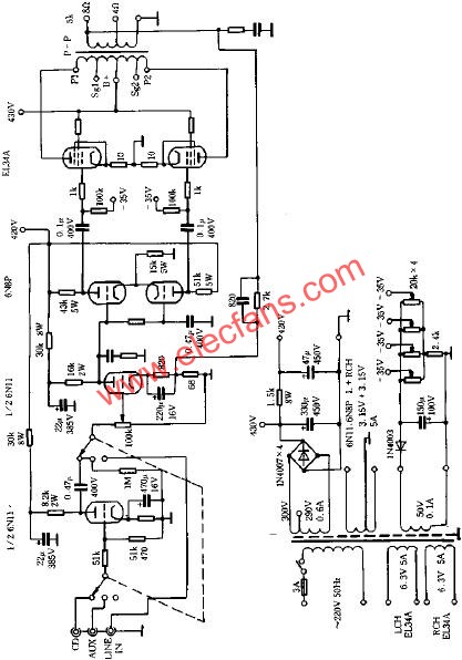 和韻M100合并式電子管功率放大器  m.makelele.cn