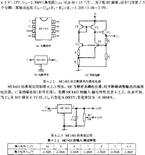 MC1403的引腳排列與簡化電路  m.makelele.cn