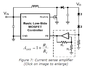 圖2：電流感應(yīng)放大器。