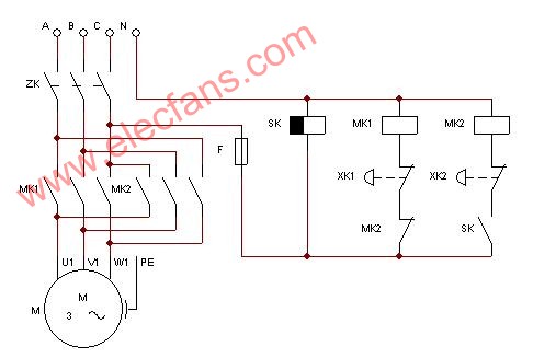 定時(shí)控制三相電動(dòng)閥電路圖 http://m.makelele.cn