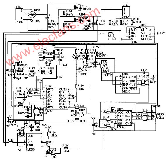雙閉環(huán)控制的充電器電路原理圖 文章來源:http:m.makelele.cn