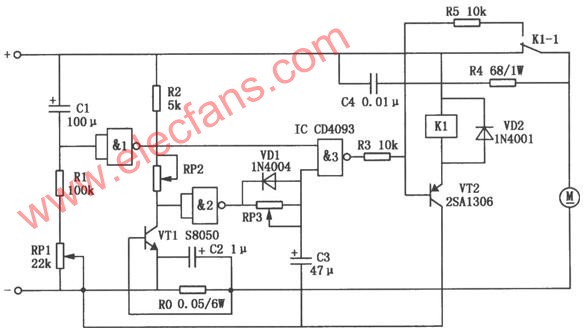 大功率直流電機過流保護電路 m.makelele.cn