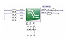 圖9  裸板時(shí)的仿真電路
