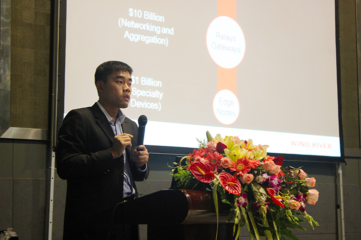 風河蘇建豪經理在物聯網論壇上演講。