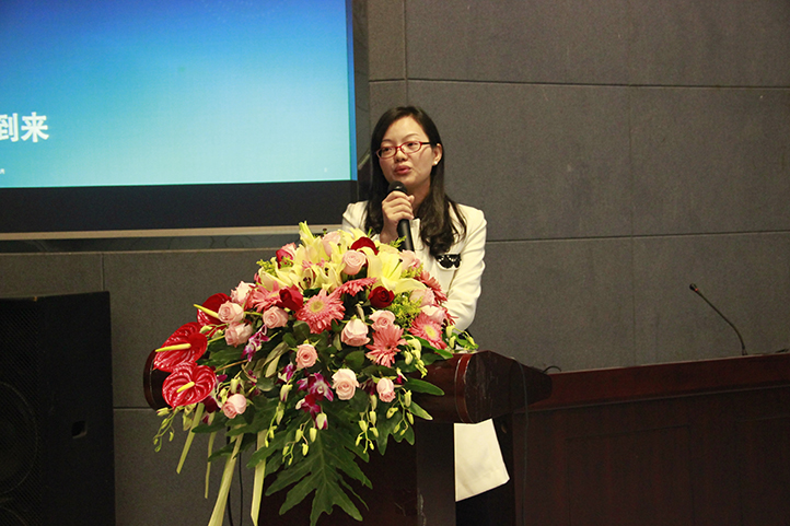 Qualcomm創(chuàng)銳訊貝曉珊經理參加物聯網論壇演講。