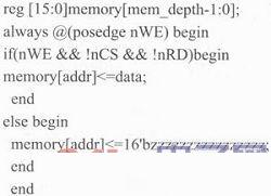 用Verilog硬件語(yǔ)言描述SRAM時(shí)序