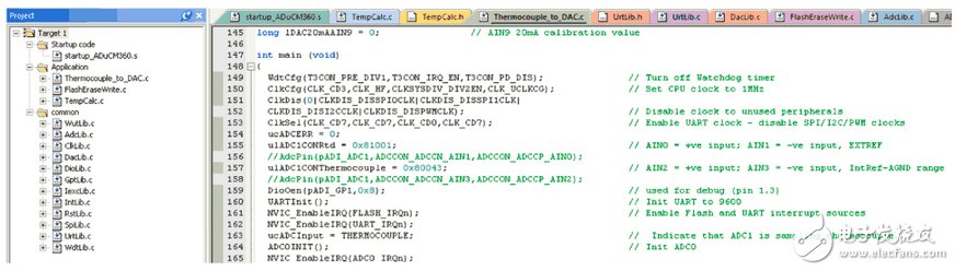 圖6. 通過分段線性逼近法利用ADuCM360/ADuCM361所測(cè)52個(gè)校準(zhǔn)點(diǎn)時(shí)的誤差