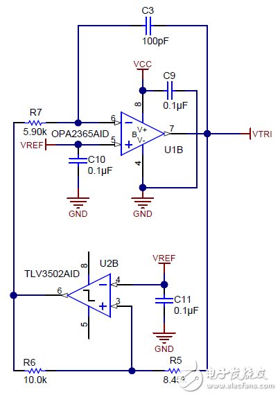 模擬PWM發(fā)生器設(shè)計電路圖：5V 500kHz PWM輸出