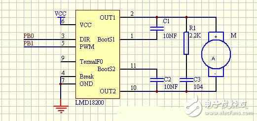 LMD18200驅(qū)動電路