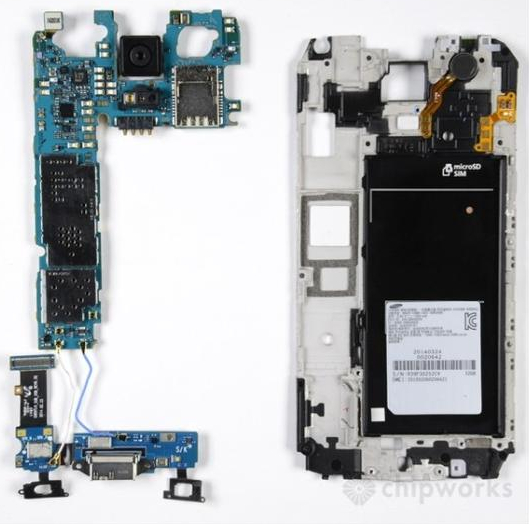 三星GALAXY S5拆解報告出爐 內(nèi)部芯片揭秘 