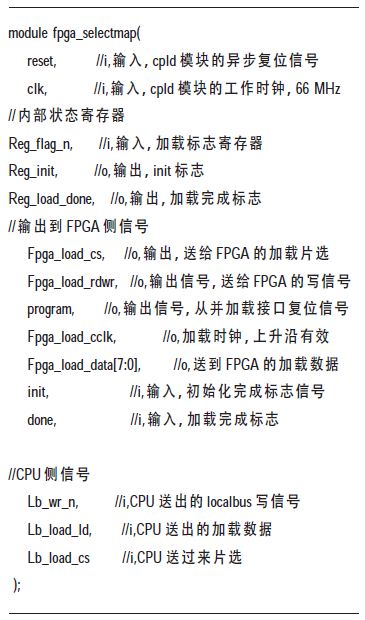 CPLD 從并程序采用verilog 語言實現(xiàn)