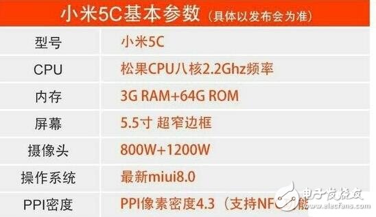 小米5c曝光：自主研發(fā)的處理器，安安兔跑分6.3W