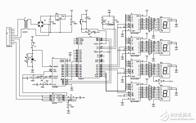霍爾傳感器電流檢測電路圖