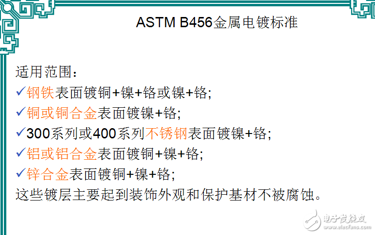歐美行業(yè)電鍍標準外觀檢驗標準(電鍍件).