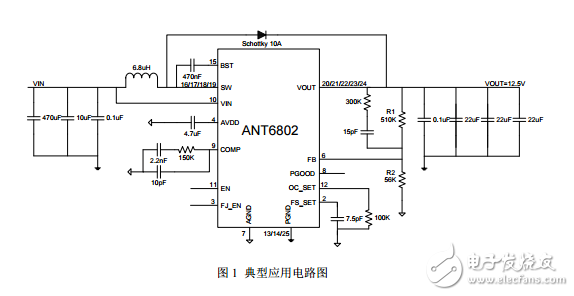 ANT6802輸出可調(diào)，最大18V*4A同步升壓IC