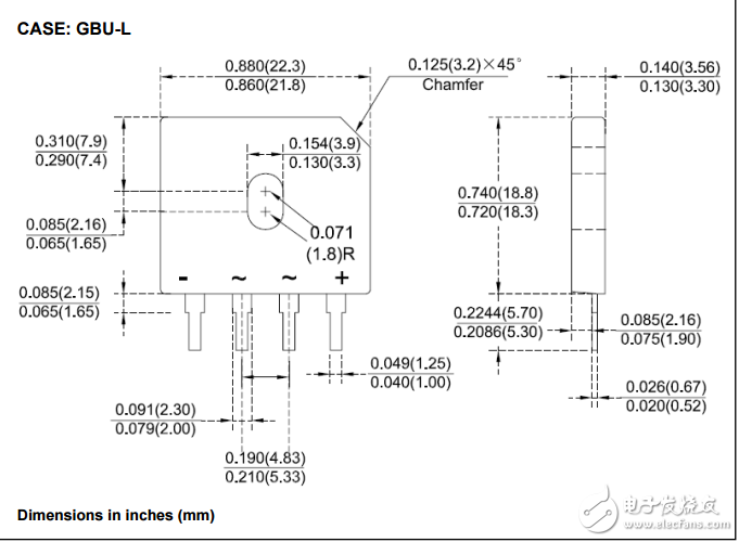 美高森美GBU4L規(guī)格書(shū)