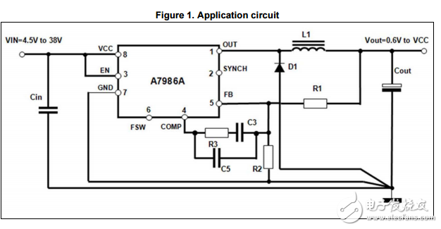 汽車用降壓開關調(diào)節(jié)器A7986A