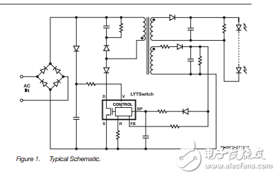 lytswitch大功率LED驅(qū)動(dòng)IC系列LYT4311E
