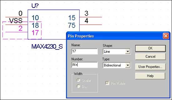 編輯模型的引腳編號