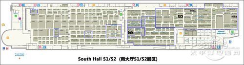 CES2011南展廳1樓S1/S2展區(qū)企業(yè)分布