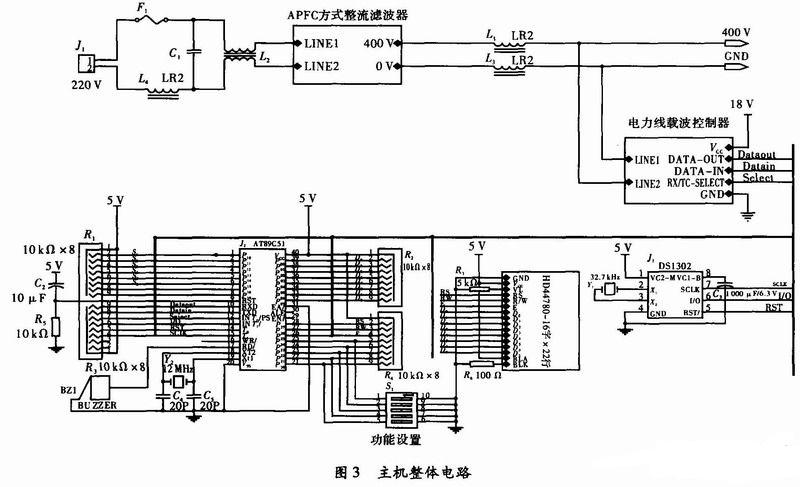 主機(jī)整體電路
