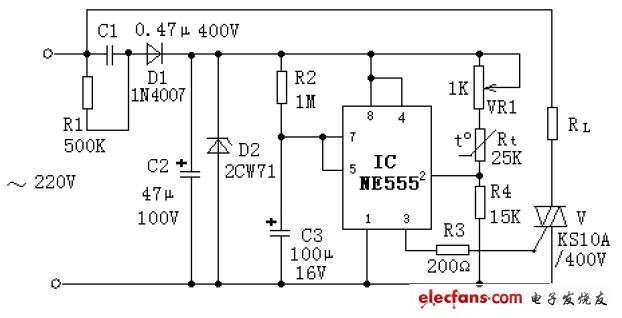 555電子溫控器電路圖大全（八款模擬電路設(shè)計原理圖詳解）
