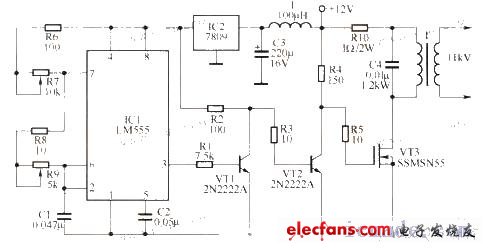 直- 交流電源(10kv)轉(zhuǎn)換電路