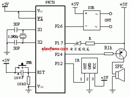 簡(jiǎn)易紅外線遙控開(kāi)關(guān)電路圖