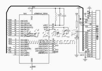 MGLS240128T點(diǎn)陣液晶顯示模塊電路