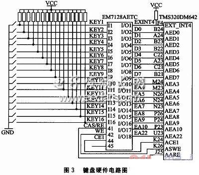 存器式鍵盤硬件電路
